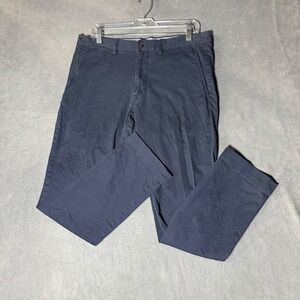 Polo Ralph Lauren Mens Navy Blue Stretch Slim Fit Chino Pants 33x28 Navy Blue